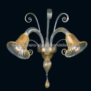 【MURANO GLASS CHANDELIERS】イタリア・ヴェネチアンガラスウォールライト2灯「KARLYN」（W300×H400mm）<img class='new_mark_img2' src='https://img.shop-pro.jp/img/new/icons1.gif' style='border:none;display:inline;margin:0px;padding:0px;width:auto;' />