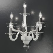 【MURANO GLASS CHANDELIERS】イタリア・ヴェネチアンガラスウォールライト6灯「MACBETH」（W380×D300×H460mm）<img class='new_mark_img2' src='https://img.shop-pro.jp/img/new/icons1.gif' style='border:none;display:inline;margin:0px;padding:0px;width:auto;' />