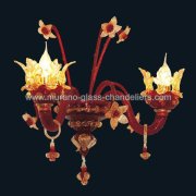 【MURANO GLASS CHANDELIERS】イタリア・ヴェネチアンガラスウォールライト2灯「MADELINE」（W300×H400mm）<img class='new_mark_img2' src='https://img.shop-pro.jp/img/new/icons1.gif' style='border:none;display:inline;margin:0px;padding:0px;width:auto;' />
