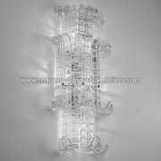 【MURANO GLASS CHANDELIERS】イタリア・ヴェネチアンガラスウォールライト4灯「MAIDA」（W340×D190×H670mm）<img class='new_mark_img2' src='https://img.shop-pro.jp/img/new/icons1.gif' style='border:none;display:inline;margin:0px;padding:0px;width:auto;' />
