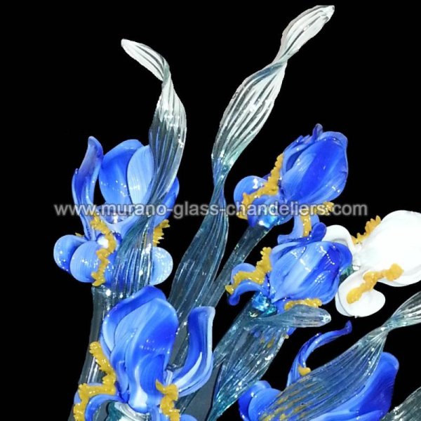 MURANO GLASS CHANDELIERSۥꥢͥ󥬥饹饤3MAZZO DI IRISסW300H700mm