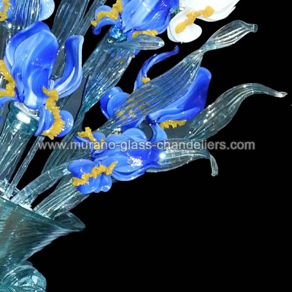 MURANO GLASS CHANDELIERSۥꥢͥ󥬥饹饤3MAZZO DI IRISסW300H700mm