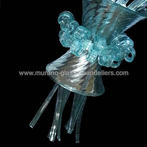 MURANO GLASS CHANDELIERSۥꥢͥ󥬥饹饤3MAZZO DI IRISסW300H700mm