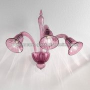 【MURANO GLASS CHANDELIERS】イタリア・ヴェネチアンガラスウォールライト3灯「NATALIA」（W600×D440×H450mm）<img class='new_mark_img2' src='https://img.shop-pro.jp/img/new/icons1.gif' style='border:none;display:inline;margin:0px;padding:0px;width:auto;' />