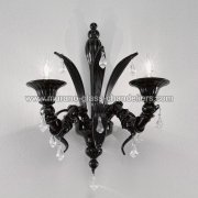 【MURANO GLASS CHANDELIERS】イタリア・ヴェネチアンガラスウォールライト2灯「PARADISO」（W450×D300×H450mm）<img class='new_mark_img2' src='https://img.shop-pro.jp/img/new/icons1.gif' style='border:none;display:inline;margin:0px;padding:0px;width:auto;' />