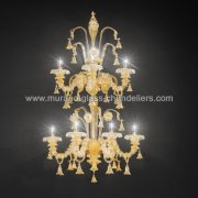【MURANO GLASS CHANDELIERS】イタリア・ヴェネチアンガラスウォールライト11灯「PATRIZIA」（W550×D360×H1200mm）<img class='new_mark_img2' src='https://img.shop-pro.jp/img/new/icons1.gif' style='border:none;display:inline;margin:0px;padding:0px;width:auto;' />