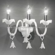 【MURANO GLASS CHANDELIERS】イタリア・ヴェネチアンガラスウォールライト3灯「PENDAGLI」（W350×D340×H230mm）<img class='new_mark_img2' src='https://img.shop-pro.jp/img/new/icons1.gif' style='border:none;display:inline;margin:0px;padding:0px;width:auto;' />