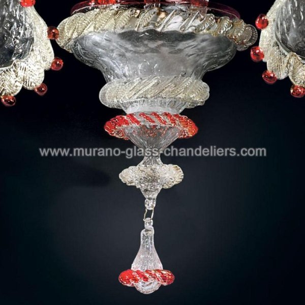 MURANO GLASS CHANDELIERSۥꥢͥ󥬥饹饤2ROSALBAסW350D310H450mm