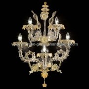 【MURANO GLASS CHANDELIERS】イタリア・ヴェネチアンガラスウォールライト5灯「SAN GIORGIO」（W550×H880mm）<img class='new_mark_img2' src='https://img.shop-pro.jp/img/new/icons1.gif' style='border:none;display:inline;margin:0px;padding:0px;width:auto;' />