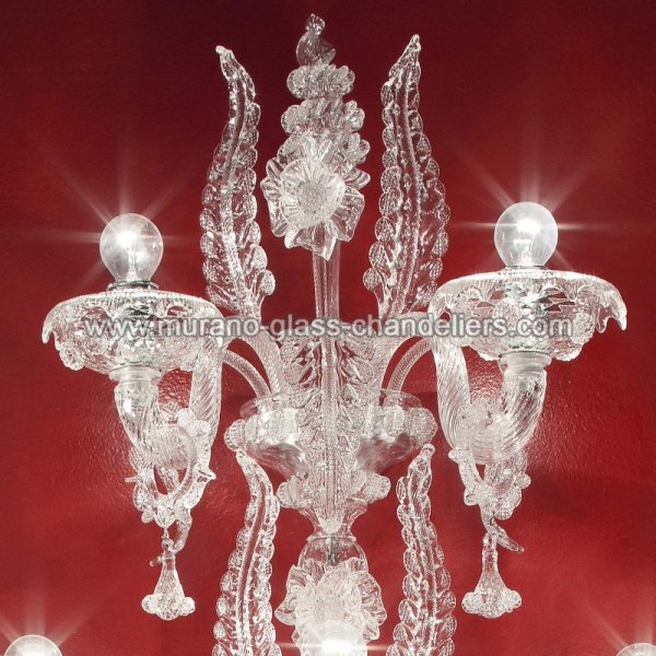 MURANO GLASS CHANDELIERSۥꥢͥ󥬥饹饤5SANTA LUCIAסW500D350H900mm
