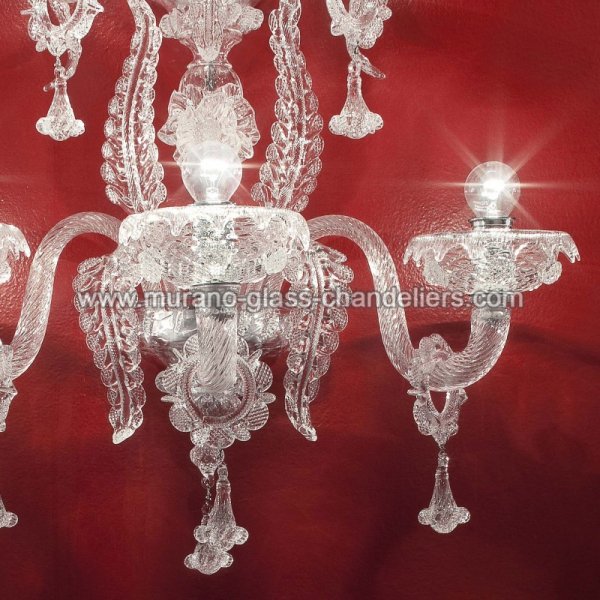 MURANO GLASS CHANDELIERSۥꥢͥ󥬥饹饤5SANTA LUCIAסW500D350H900mm
