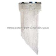 【MURANO GLASS CHANDELIERS】イタリア・ヴェネチアンガラスウォールライト5灯「SHELLY」（W300×H1000mm）