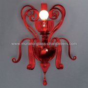 【MURANO GLASS CHANDELIERS】イタリア・ヴェネチアンガラスウォールライト1灯「SOGNO」（W380×H450mm）<img class='new_mark_img2' src='https://img.shop-pro.jp/img/new/icons1.gif' style='border:none;display:inline;margin:0px;padding:0px;width:auto;' />