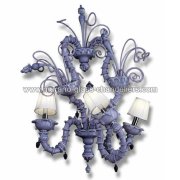 【MURANO GLASS CHANDELIERS】イタリア・ヴェネチアンガラスウォールライト3灯「THEODORE」（W700×H1100mm）<img class='new_mark_img2' src='https://img.shop-pro.jp/img/new/icons1.gif' style='border:none;display:inline;margin:0px;padding:0px;width:auto;' />