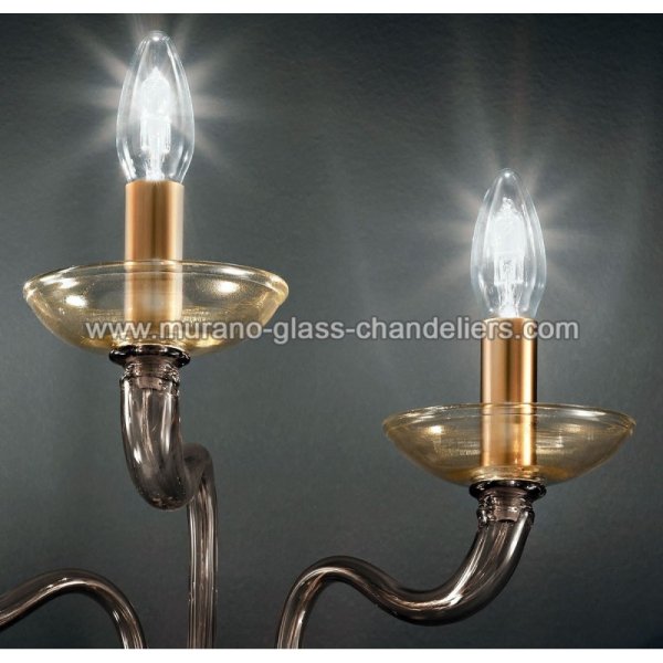 MURANO GLASS CHANDELIERSۥꥢͥ󥬥饹饤3TIBALDOסW420D300H310mm