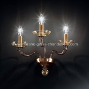 【MURANO GLASS CHANDELIERS】イタリア・ヴェネチアンガラスウォールライト3灯「TIBALDO」（W420×D300×H310mm）<img class='new_mark_img2' src='https://img.shop-pro.jp/img/new/icons1.gif' style='border:none;display:inline;margin:0px;padding:0px;width:auto;' />