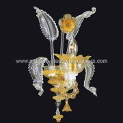【MURANO GLASS CHANDELIERS】イタリア・ヴェネチアンガラスウォールライト1灯「ZORAIDA」（W200×H400mm）<img class='new_mark_img2' src='https://img.shop-pro.jp/img/new/icons1.gif' style='border:none;display:inline;margin:0px;padding:0px;width:auto;' />