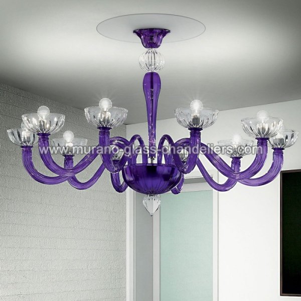 MURANO GLASS CHANDELIERSۥꥢͥ󥬥饹󥰥饤10ANDRONICOסW1060H700mm