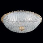【MURANO GLASS CHANDELIERS】イタリア・ヴェネチアンガラスシーリングライト4灯「ANGELA」（W570×H160mm）<img class='new_mark_img2' src='https://img.shop-pro.jp/img/new/icons1.gif' style='border:none;display:inline;margin:0px;padding:0px;width:auto;' />