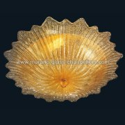 【MURANO GLASS CHANDELIERS】イタリア・ヴェネチアンガラスシーリングライト3灯「CAMILLE」（W400×H150mm）<img class='new_mark_img2' src='https://img.shop-pro.jp/img/new/icons1.gif' style='border:none;display:inline;margin:0px;padding:0px;width:auto;' />