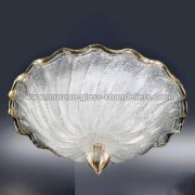 【MURANO GLASS CHANDELIERS】イタリア・ヴェネチアンガラスシーリングライト3灯「CONCHIGLIA」（W530×H240mm）<img class='new_mark_img2' src='https://img.shop-pro.jp/img/new/icons1.gif' style='border:none;display:inline;margin:0px;padding:0px;width:auto;' />