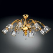 【MURANO GLASS CHANDELIERS】イタリア・ヴェネチアンガラスシーリングライト8灯「DUNCAN」（W1040×H520mm）<img class='new_mark_img2' src='https://img.shop-pro.jp/img/new/icons1.gif' style='border:none;display:inline;margin:0px;padding:0px;width:auto;' />