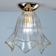 【MURANO GLASS CHANDELIERS】イタリア・ヴェネチアンガラスシーリングライト1灯「FAZZOLETTO」（W280×H300mm）<img class='new_mark_img2' src='https://img.shop-pro.jp/img/new/icons1.gif' style='border:none;display:inline;margin:0px;padding:0px;width:auto;' />