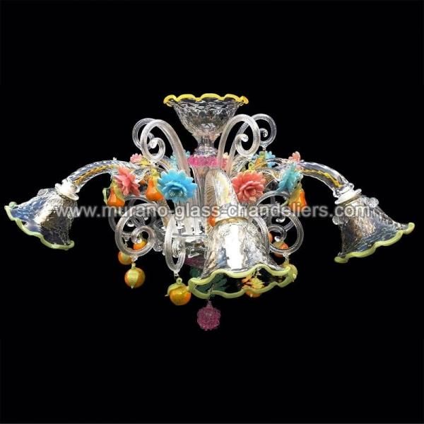 MURANO GLASS CHANDELIERSۥꥢͥ󥬥饹󥰥饤5LOCANDIERAסW700H600mm