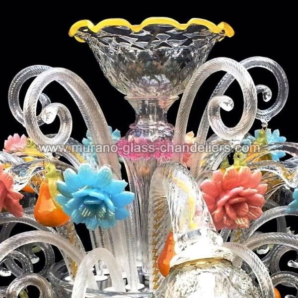 MURANO GLASS CHANDELIERSۥꥢͥ󥬥饹󥰥饤5LOCANDIERAסW700H600mm