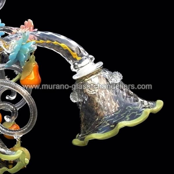 MURANO GLASS CHANDELIERSۥꥢͥ󥬥饹󥰥饤5LOCANDIERAסW700H600mm