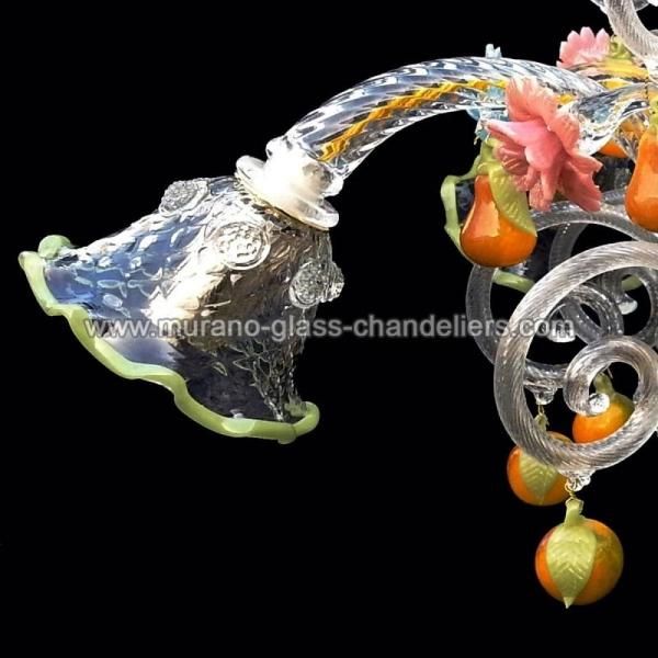 MURANO GLASS CHANDELIERSۥꥢͥ󥬥饹󥰥饤5LOCANDIERAסW700H600mm