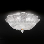 【MURANO GLASS CHANDELIERS】イタリア・ヴェネチアンガラスシーリングライト8灯「LORETTA」（W800×H470mm）