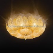 【MURANO GLASS CHANDELIERS】イタリア・ヴェネチアンガラスシーリングライト10灯「OLIVIERA」（W740×H300mm）<img class='new_mark_img2' src='https://img.shop-pro.jp/img/new/icons1.gif' style='border:none;display:inline;margin:0px;padding:0px;width:auto;' />