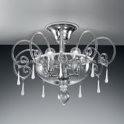 【MURANO GLASS CHANDELIERS】イタリア・ヴェネチアンガラスシーリングライト3灯「PICANDOI」（W480×H400mm）<img class='new_mark_img2' src='https://img.shop-pro.jp/img/new/icons1.gif' style='border:none;display:inline;margin:0px;padding:0px;width:auto;' />