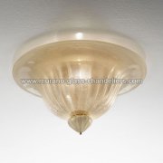 【MURANO GLASS CHANDELIERS】イタリア・ヴェネチアンガラスシーリングライト3灯「ROMA」（W450×H200mm）<img class='new_mark_img2' src='https://img.shop-pro.jp/img/new/icons1.gif' style='border:none;display:inline;margin:0px;padding:0px;width:auto;' />