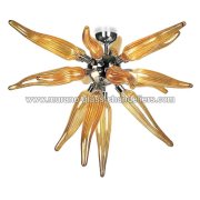 【MURANO GLASS CHANDELIERS】イタリア・ヴェネチアンガラスシーリングライト3灯「SEDUZIONE」（W580×H400mm）<img class='new_mark_img2' src='https://img.shop-pro.jp/img/new/icons1.gif' style='border:none;display:inline;margin:0px;padding:0px;width:auto;' />