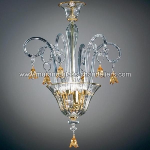 MURANO GLASS CHANDELIERSۥꥢͥ󥬥饹ڥȥ饤3AMELIAסW480H670mm