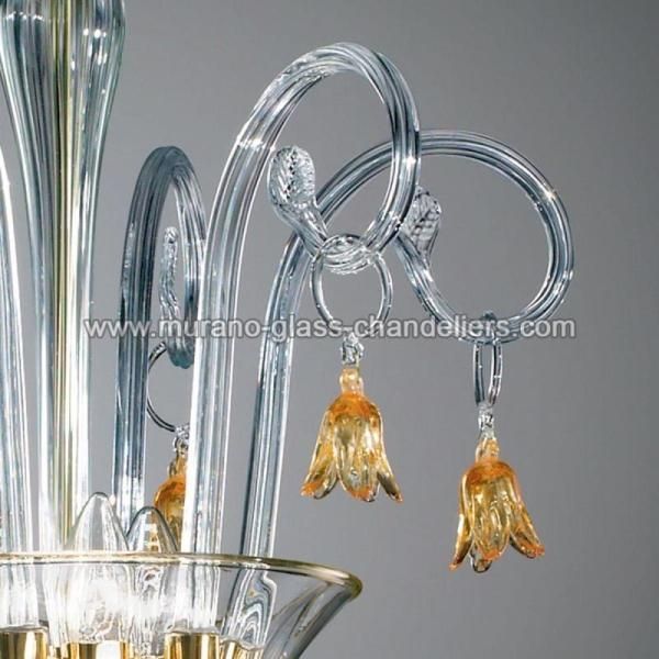 MURANO GLASS CHANDELIERSۥꥢͥ󥬥饹ڥȥ饤3AMELIAסW480H670mm