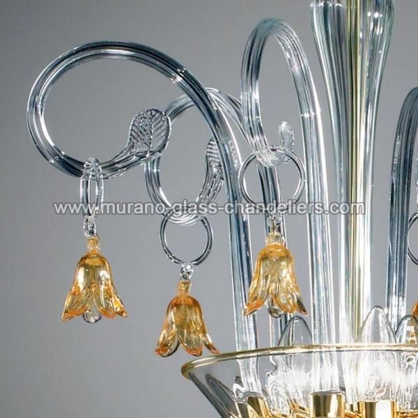 MURANO GLASS CHANDELIERSۥꥢͥ󥬥饹ڥȥ饤3AMELIAסW480H670mm