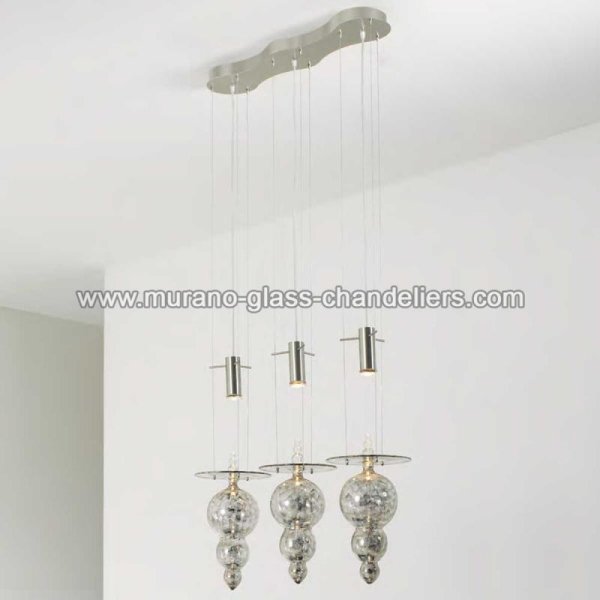 MURANO GLASS CHANDELIERSۥꥢͥ󥬥饹ڥȥ饤3BULBOסW1240H1500mm