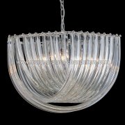 【MURANO GLASS CHANDELIERS】イタリア・ヴェネチアンガラスペンダントライト6灯「CARRIE」（W600×H420mm）