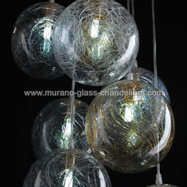 MURANO GLASS CHANDELIERSۥꥢͥ󥬥饹ڥȥ饤8CELIAסW500H1500mm