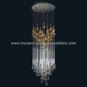 【MURANO GLASS CHANDELIERS】イタリア・ヴェネチアンガラスシャンデリア48灯「DAWSON」（W600×H900mm）<img class='new_mark_img2' src='https://img.shop-pro.jp/img/new/icons1.gif' style='border:none;display:inline;margin:0px;padding:0px;width:auto;' />