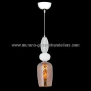 【MURANO GLASS CHANDELIERS】イタリア・ヴェネチアンガラスペンダントライト1灯「GLADYS」（W130×H400mm）<img class='new_mark_img2' src='https://img.shop-pro.jp/img/new/icons1.gif' style='border:none;display:inline;margin:0px;padding:0px;width:auto;' />