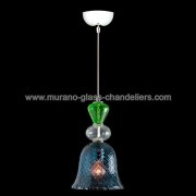 【MURANO GLASS CHANDELIERS】イタリア・ヴェネチアンガラスペンダントライト1灯「HERBIE」（W200×H330mm）<img class='new_mark_img2' src='https://img.shop-pro.jp/img/new/icons1.gif' style='border:none;display:inline;margin:0px;padding:0px;width:auto;' />