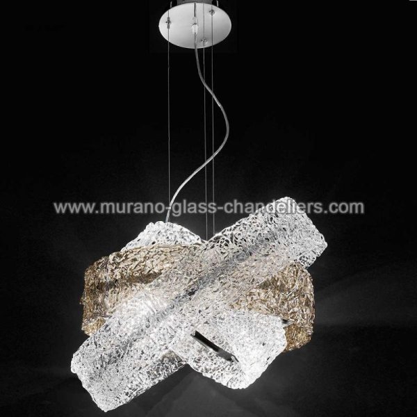 MURANO GLASS CHANDELIERSۥꥢͥ󥬥饹ڥȥ饤6ILIAסW630H480mm