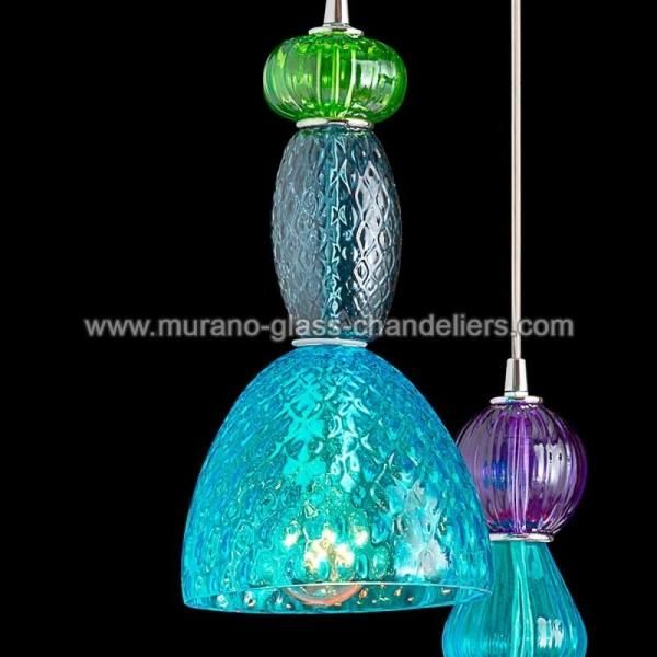 MURANO GLASS CHANDELIERSۥꥢͥ󥬥饹ڥȥ饤3KARENסW500H800mm