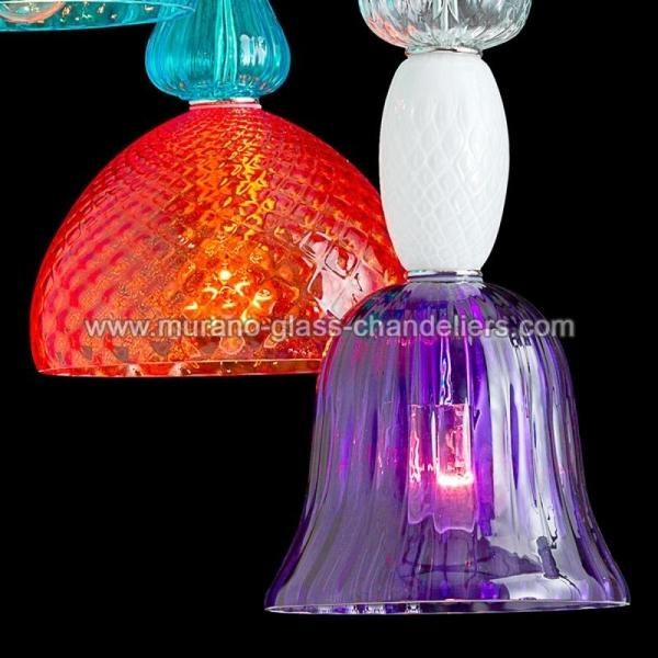 MURANO GLASS CHANDELIERSۥꥢͥ󥬥饹ڥȥ饤3KARENסW500H800mm