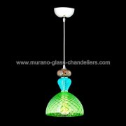 【MURANO GLASS CHANDELIERS】イタリア・ヴェネチアンガラスペンダントライト1灯「LEROY」（W220×H300mm）<img class='new_mark_img2' src='https://img.shop-pro.jp/img/new/icons1.gif' style='border:none;display:inline;margin:0px;padding:0px;width:auto;' />