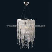 【MURANO GLASS CHANDELIERS】イタリア・ヴェネチアンガラスペンダントライト4灯「MADDISON」（W400×H800mm）<img class='new_mark_img2' src='https://img.shop-pro.jp/img/new/icons1.gif' style='border:none;display:inline;margin:0px;padding:0px;width:auto;' />